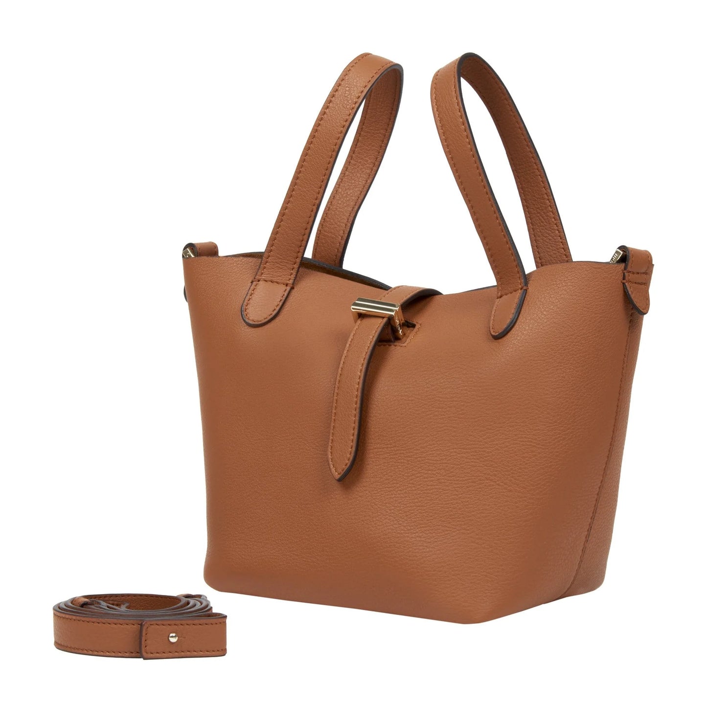 Thela Mini Leather Shopper Cross Body Bag