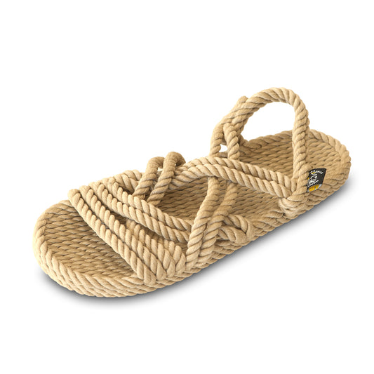 LOUNGER ROPE SANDALS in Camel